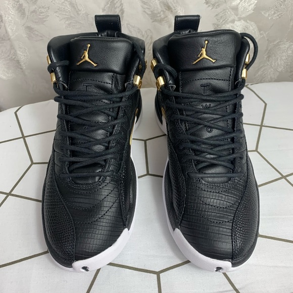 Womens Air Jordan Retro 12 “Reptile Metallic Gold” Sz 6.5 - Picture 3 of 8